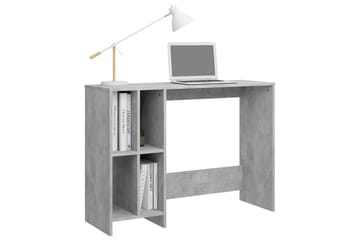 Laptopbord betonggrå 102,5x35x75 cm sponplater - Grå - Møbler - Bord - Kontorbord - Skrivebord