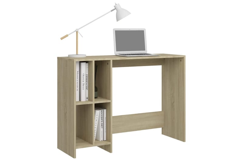 Laptopbord sonoma eik 102,5x35x75 cm sponplater - Brun - Møbler - Bord - Kontorbord - Skrivebord