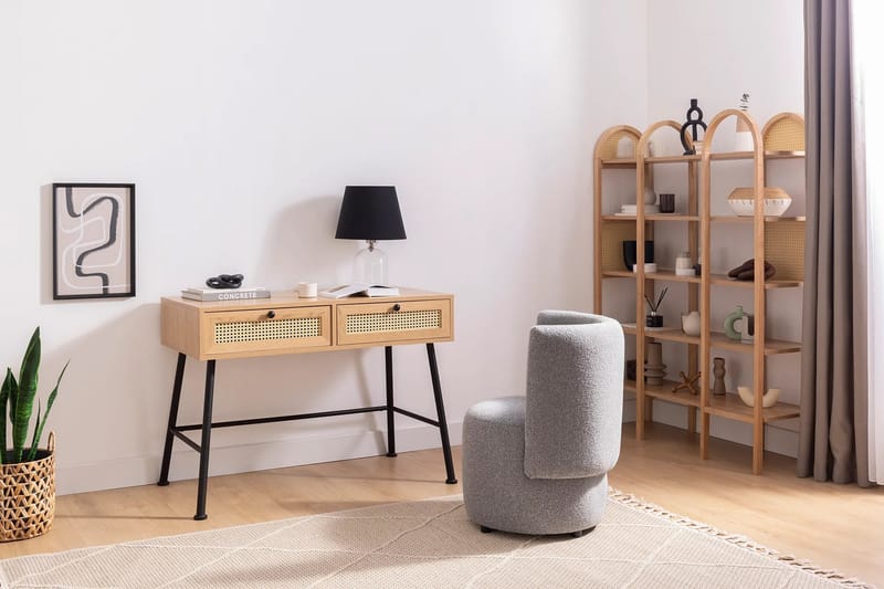Makwana Skrivebord 107 cm - Naturell - Møbler - Bord - Kontorbord - Skrivebord