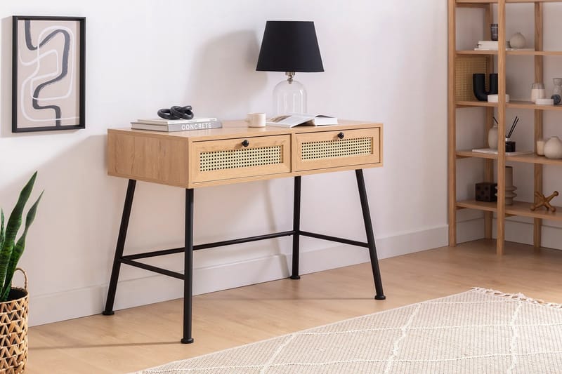 Makwana Skrivebord 107 cm - Naturell - Møbler - Bord - Kontorbord - Skrivebord