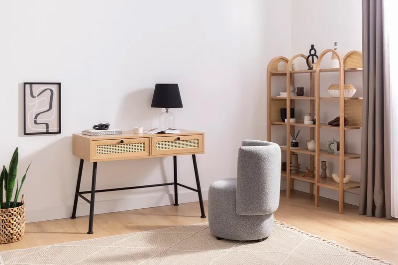 Makwana Skrivebord 107 cm, Naturell