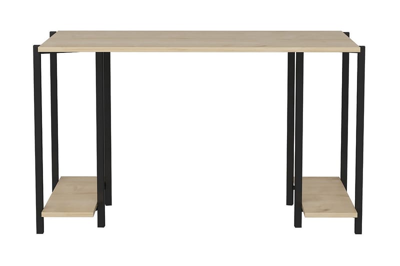 Malem Skrivebord 60x73,8x125,2 cm med oppbevaring - Svart - Skrivebord
