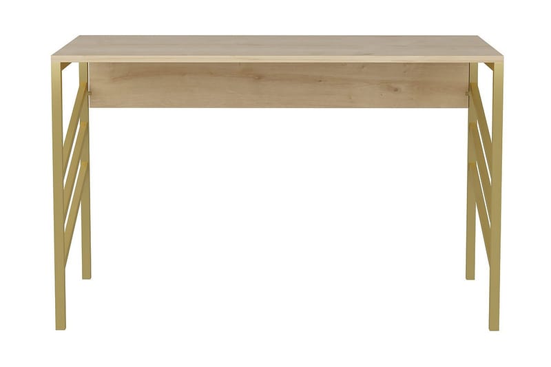 Malem Skrivebord 60x74,8x120 cm - Gull/Brun - Skrivebord