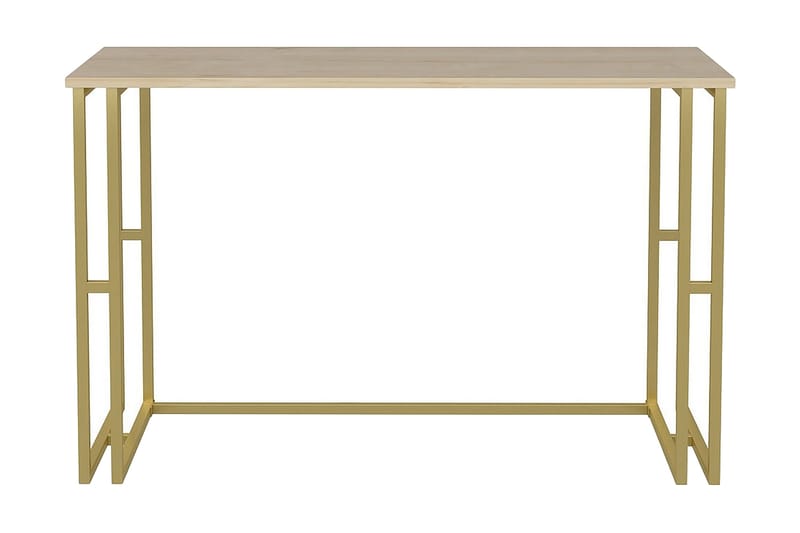 Malem Skrivebord 60x74,8x120 cm - Gull/Brun - Møbler - Bord - Kontorbord - Skrivebord