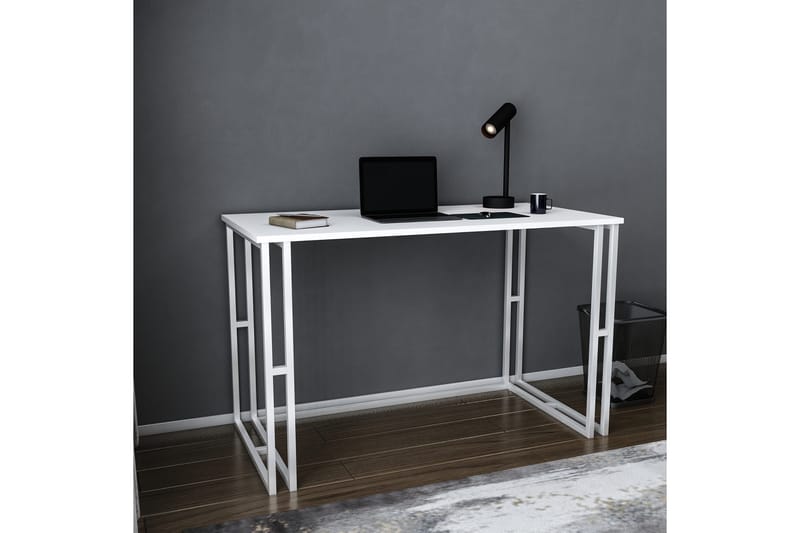 Malem Skrivebord 60x74,8x120 cm - Hvit - Møbler - Bord - Kontorbord - Skrivebord