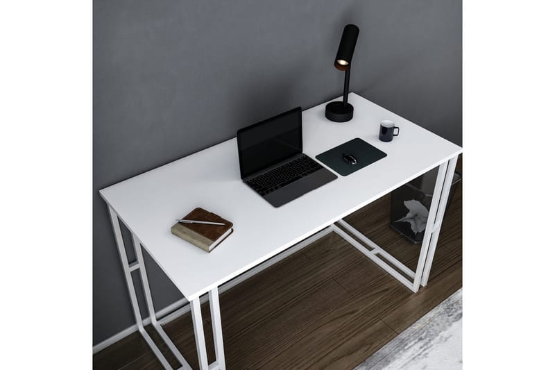 Malem Skrivebord 60x74,8x120 cm - Hvit - Møbler - Bord - Kontorbord - Skrivebord