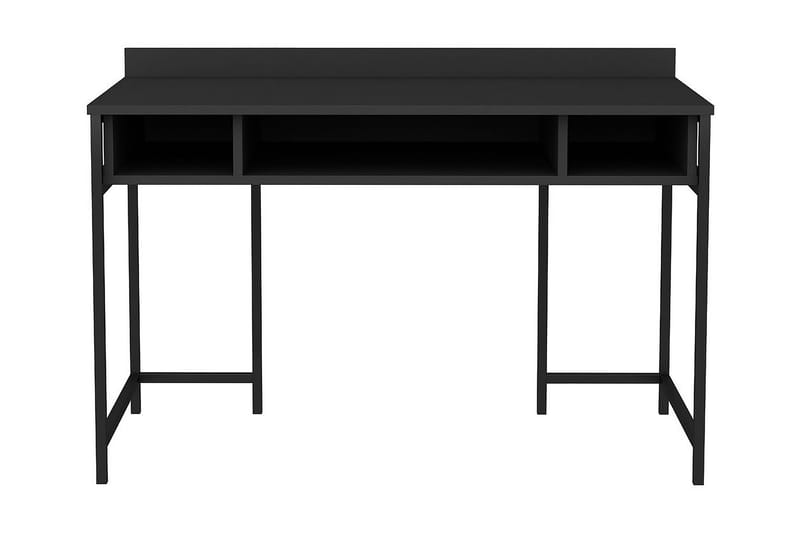 Malem Skrivebord 60x74,8x120 cm med oppbevaring - Svart/Antrasitt - Skrivebord