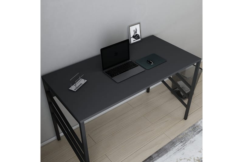 Malem Skrivebord 60x74,8x120 cm - Svart/Antrasitt - Skrivebord