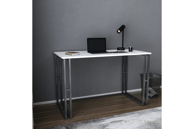 Malem Skrivebord 60x74,8x120 cm - Svart/Hvit - Møbler - Bord - Kontorbord - Skrivebord