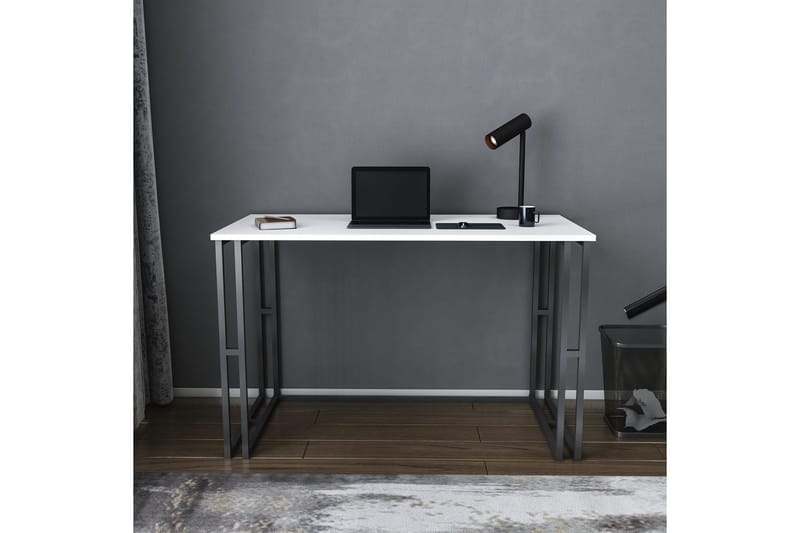 Malem Skrivebord 60x74,8x120 cm - Svart/Hvit - Møbler - Bord - Kontorbord - Skrivebord