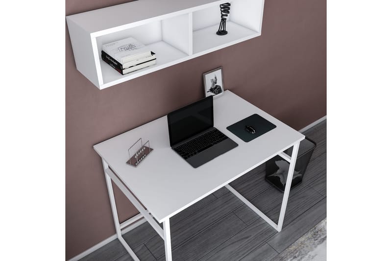 Malem Skrivebord 60x75x90 cm - Hvit - Møbler - Bord - Kontorbord - Skrivebord