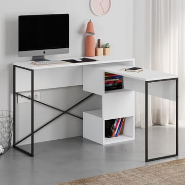 Menora Skrivebord 110 cm - Hvit - Møbler - Bord - Kontorbord - Skrivebord - Hjørneskrivebord