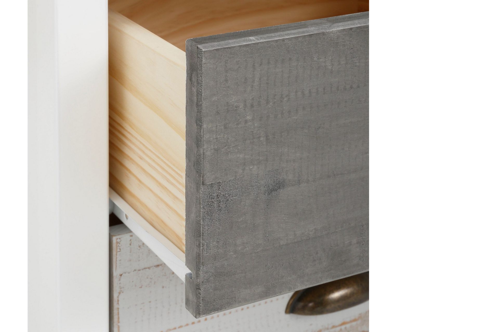 Meridian Skrivebord 140 cm - Hvit/Lysegrå/Mørkegrå - Møbler - Bord - Kontorbord - Skrivebord