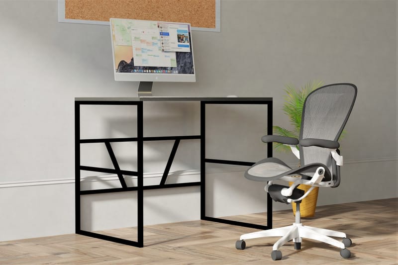 Mitchar Skrivebord 90 cm - Antrasitt - Møbler - Bord - Kontorbord - Skrivebord