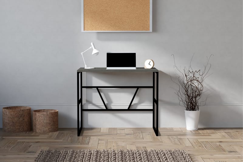 Mitchar Skrivebord 90 cm - Antrasitt - Møbler - Bord - Kontorbord - Skrivebord