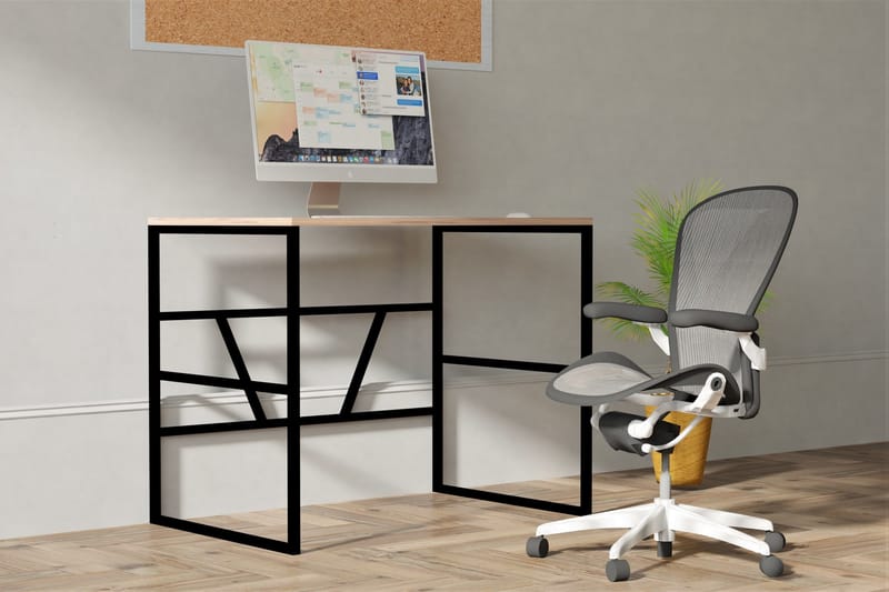 Mitchar Skrivebord 90 cm - Natur - Møbler - Bord - Kontorbord - Skrivebord
