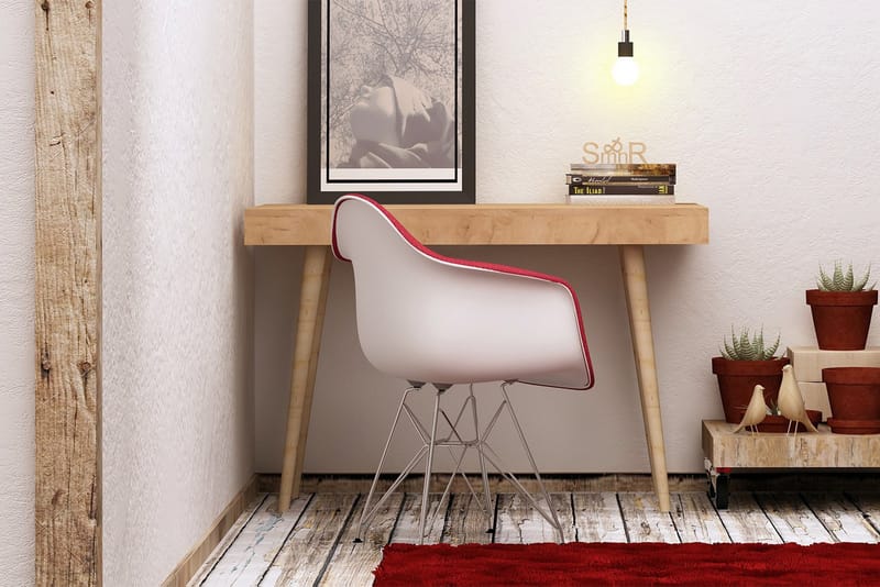 Mod Design Skrivebord 100 cm - Eikfarge - Møbler - Bord - Kontorbord - Skrivebord