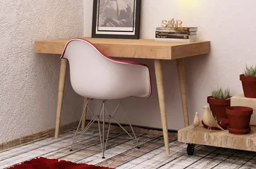 Mod Design Skrivebord 100 cm - Eikfarge - Møbler - Bord - Kontorbord - Skrivebord