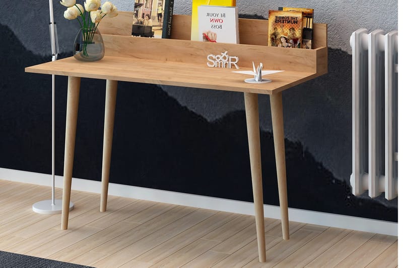 Mod Design Skrivebord 100 cm med Oppbevaring Rum - Tre - Skrivebord