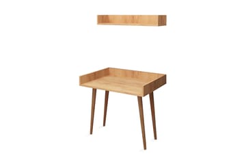 Mod Design Skrivebord 90 cm med Oppbevaring Vegghylle - Tre - Møbler - Bord - Kontorbord - Skrivebord