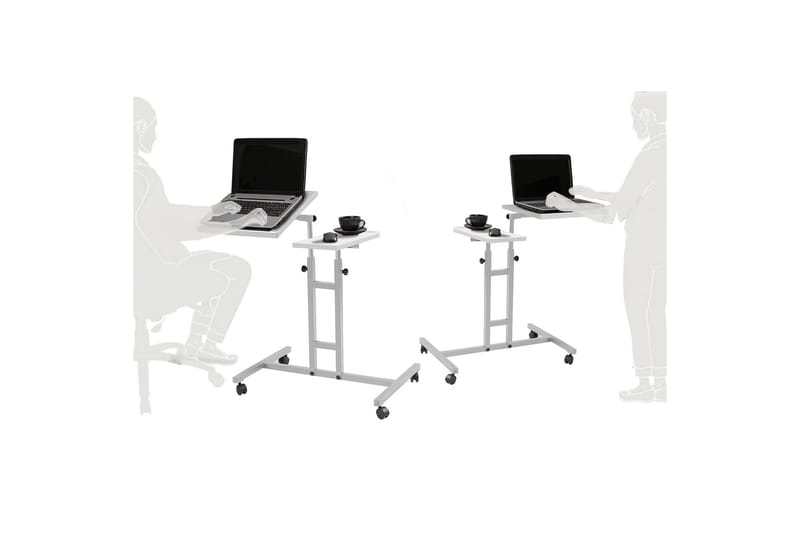 Morse StåSkrivebord 67 cm - Hvit - Møbler - Bord - Kontorbord - Skrivebord - Hev og senkbart skrivebord