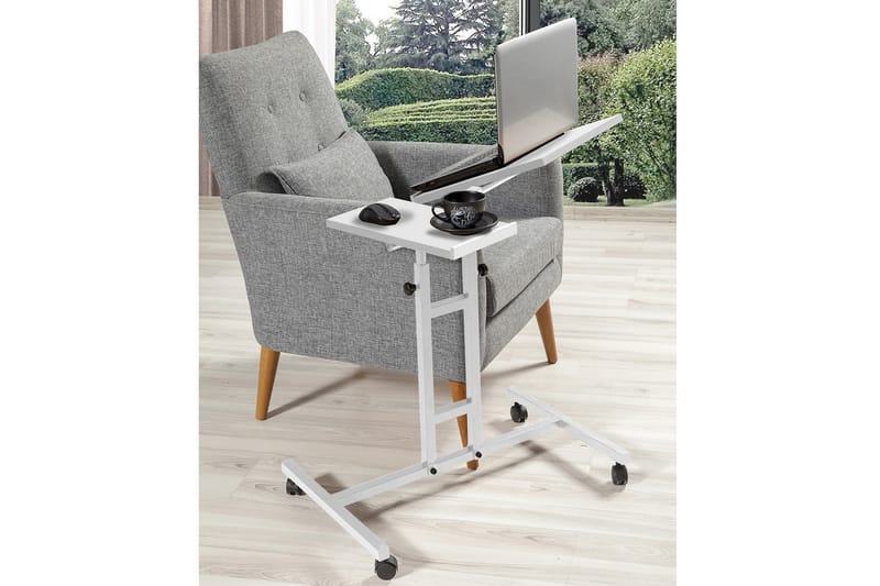 Morse StåSkrivebord 67 cm - Hvit - Møbler - Bord - Kontorbord - Skrivebord - Hev og senkbart skrivebord