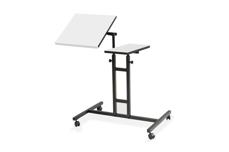 Morse StåSkrivebord 67 cm - Hvit/Svart - Hev og senkbart skrivebord - Skrivebord