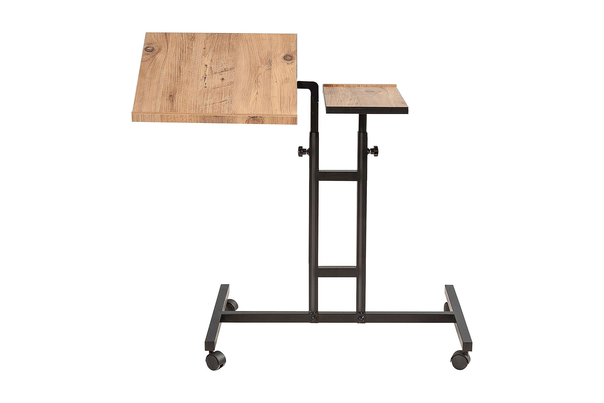 Morse StåSkrivebord 67 cm - Tre/natur/Svart - Møbler - Bord - Kontorbord - Skrivebord - Hev og senkbart skrivebord
