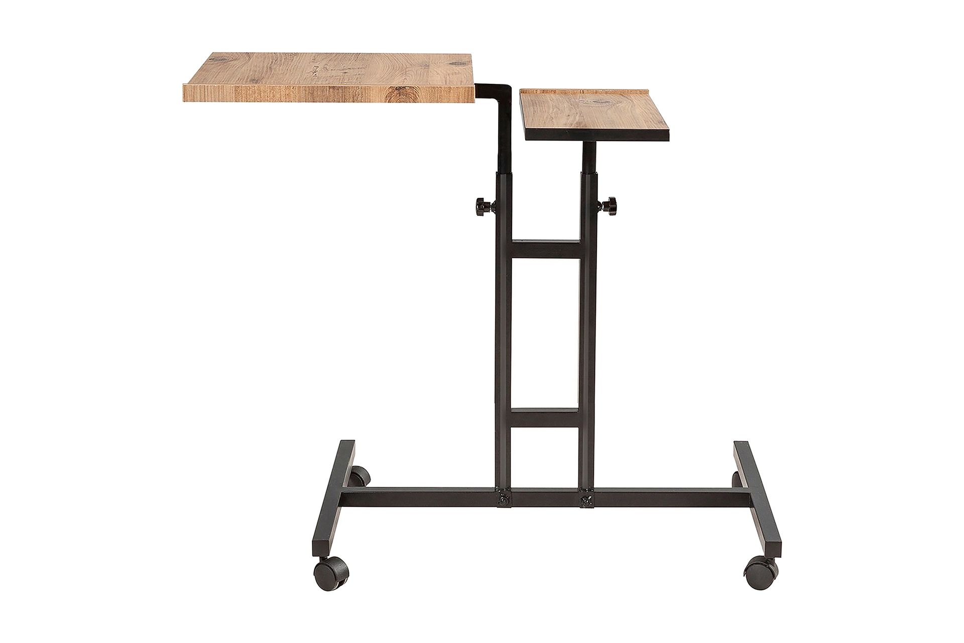 Morse StåSkrivebord 67 cm - Tre/natur/Svart - Møbler - Bord - Kontorbord - Skrivebord - Hev og senkbart skrivebord
