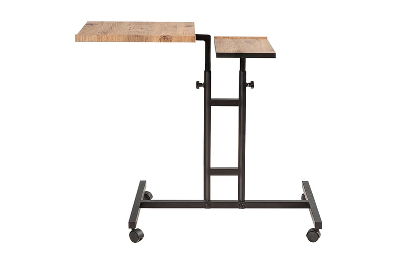 Morse StåSkrivebord 67 cm - Tre/natur/Svart - Hev og senkbart skrivebord - Skrivebord