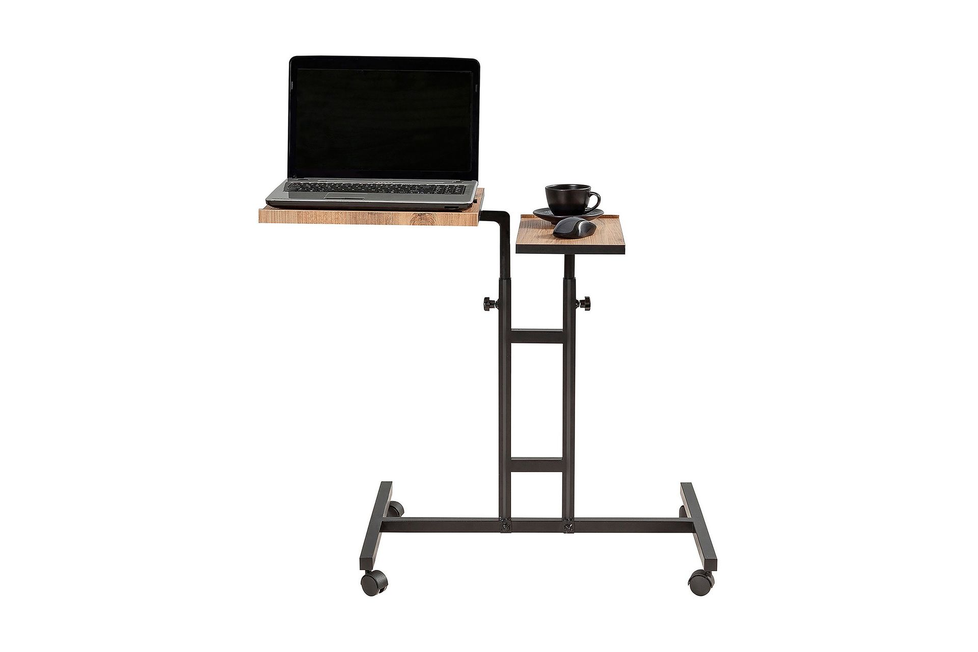 Morse StåSkrivebord 67 cm - Tre/natur/Svart - Møbler - Bord - Kontorbord - Skrivebord - Hev og senkbart skrivebord