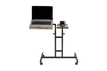 Morse StåSkrivebord 67 cm - Tre/natur/Svart - Møbler - Bord - Kontorbord - Skrivebord - Hev og senkbart skrivebord
