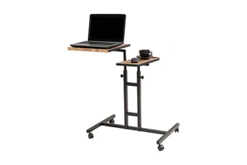 Morse StåSkrivebord 67 cm - Tre/natur/Svart - Møbler - Bord - Kontorbord - Skrivebord - Hev og senkbart skrivebord