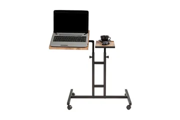 Morse StåSkrivebord 67 cm - Tre/natur/Svart - Møbler - Bord - Kontorbord - Skrivebord - Hev og senkbart skrivebord