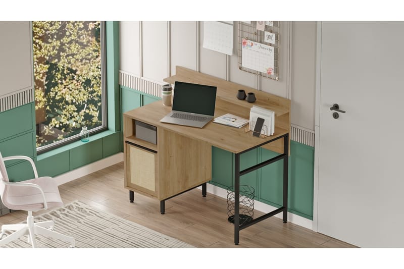 Munetoki Skrivebord 120 cm - Eik - Møbler - Bord - Kontorbord - Skrivebord