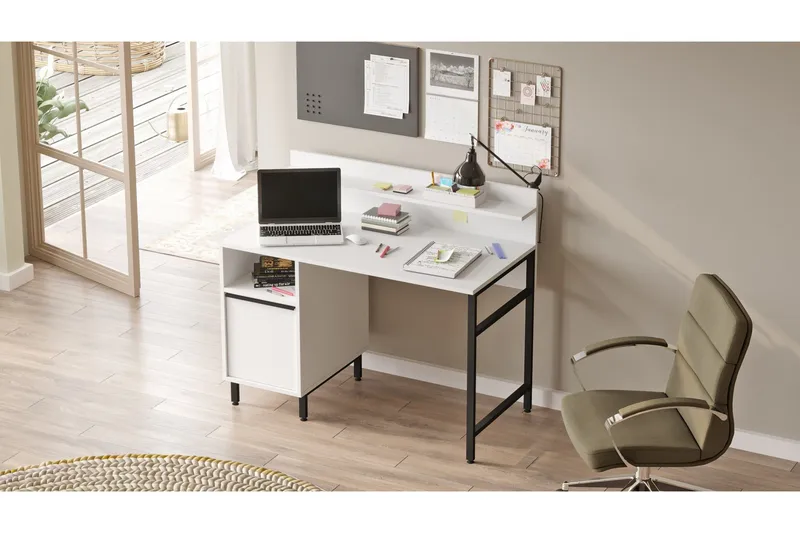 Munetoki Skrivebord 120 cm, Hvit