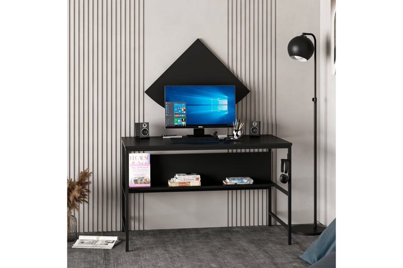 Nafe Skrivebord 120 cm - Svart - Møbler - Bord - Kontorbord - Skrivebord