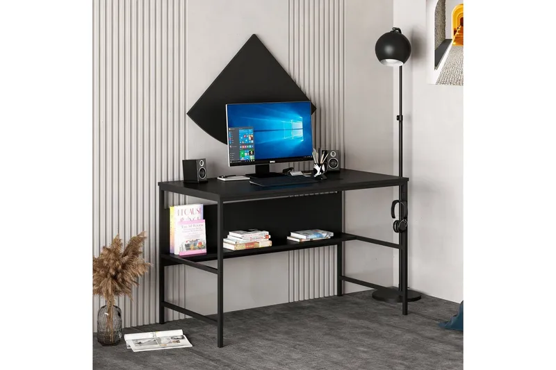 Nafe Skrivebord 120 cm - Svart - Møbler - Bord - Kontorbord - Skrivebord