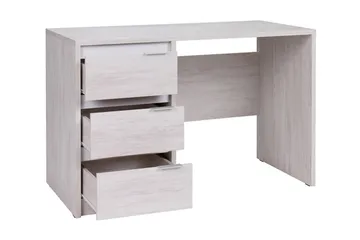 Najera Skrivebord 120 cm med Oppbevaring 3 Skuffer - Brun/Svart - Møbler - Bord - Kontorbord - Skrivebord