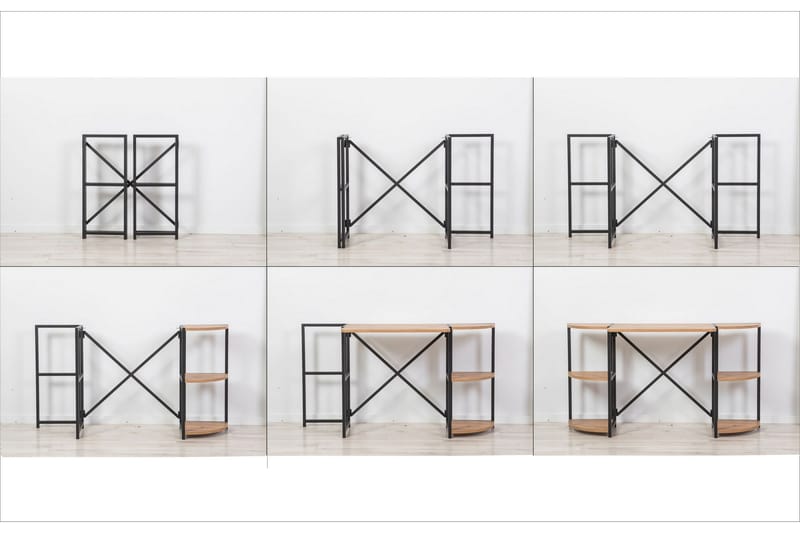 Narang Skrivebord 138 cm - Brun/Svart - Møbler - Bord - Kontorbord - Skrivebord