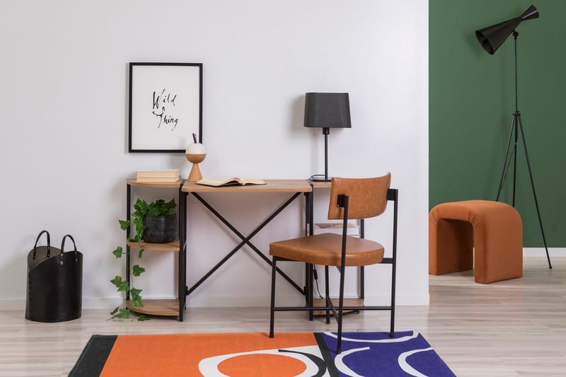 Narang Skrivebord 138 cm - Brun/Svart - Møbler - Bord - Kontorbord - Skrivebord