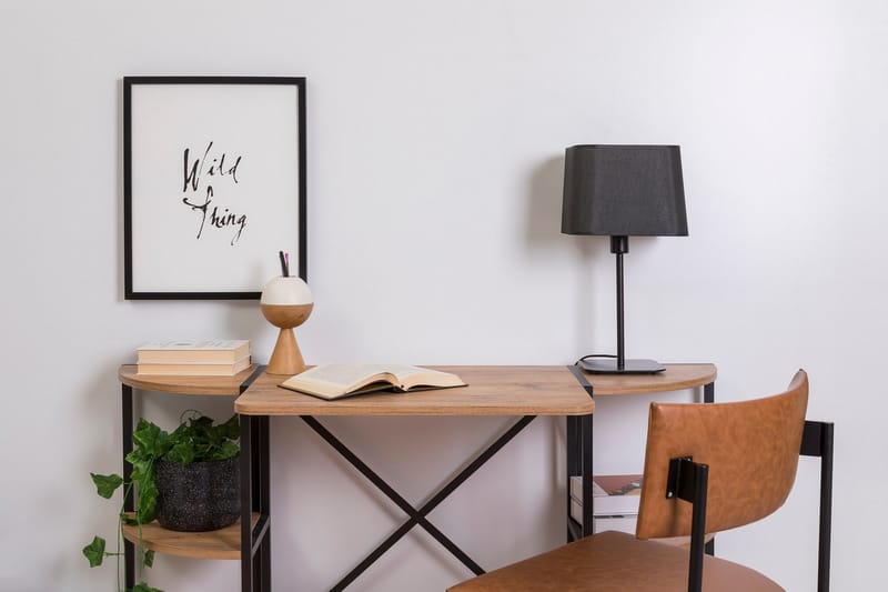Narang Skrivebord 138 cm - Brun/Svart - Møbler - Bord - Kontorbord - Skrivebord