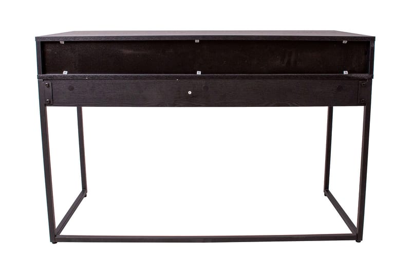 Nauerna Skrivebord 120 cm med Oppbevaring 2 Skuffer - Eikfarge/Svart - Møbler - Bord - Kontorbord - Skrivebord