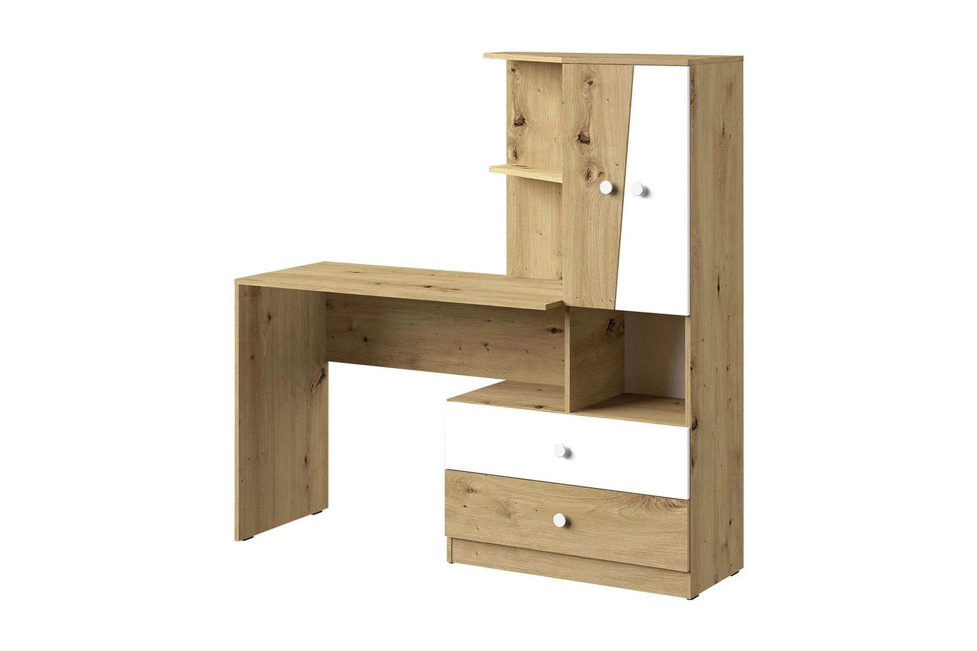 Nero Skrivebord 150 cm - Natur/Hvit - Møbler - Bord - Kontorbord - Skrivebord