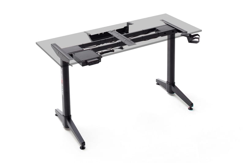 Nonya 7 Gaming Skrivebord 140 cm Hev - og Senkbart T-Ramme - Svart - Hev og senkbart skrivebord - Skrivebord - Databord