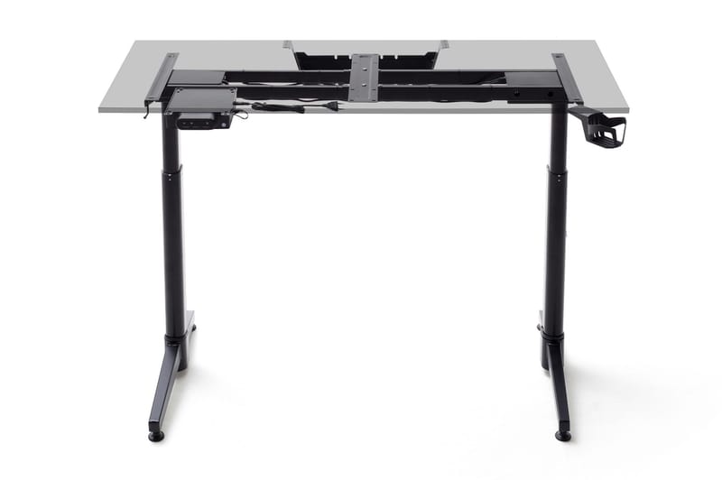 Nonya 7 Gaming Skrivebord 140 cm Hev - og Senkbart T-Ramme - Svart - Hev og senkbart skrivebord - Skrivebord - Databord