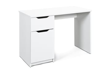 Novalis Skrivebord 115 cm med Oppbevaringsskuff + Skap - Hvit - Møbler - Bord - Kontorbord - Skrivebord