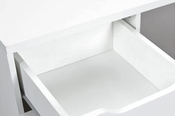 Novalis Skrivebord 115 cm med Oppbevaringsskuff + Skap - Hvit - Møbler - Bord - Kontorbord - Skrivebord