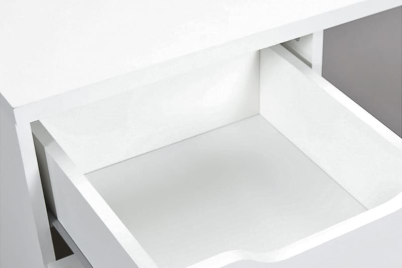 Novalis Skrivebord 115 cm med Oppbevaringsskuff + Skap - Hvit - Møbler - Bord - Kontorbord - Skrivebord