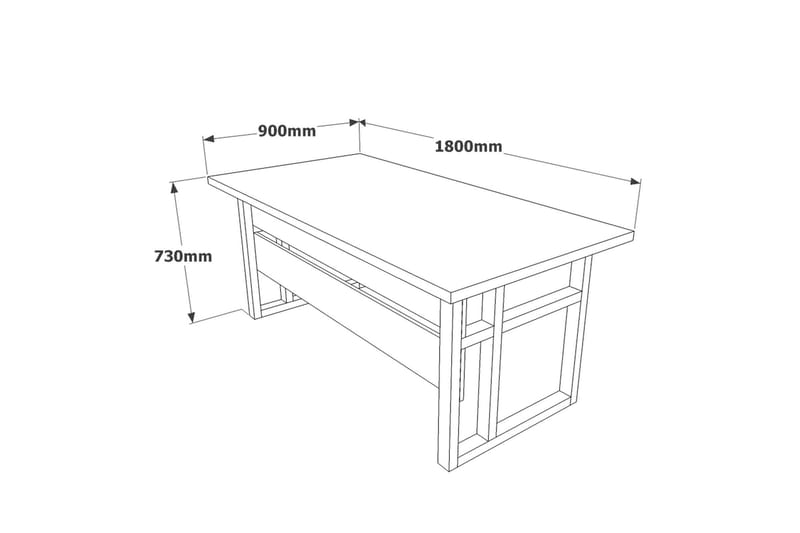 Numandro Skrivebord 180 cm - Møbler - Bord - Kontorbord - Skrivebord